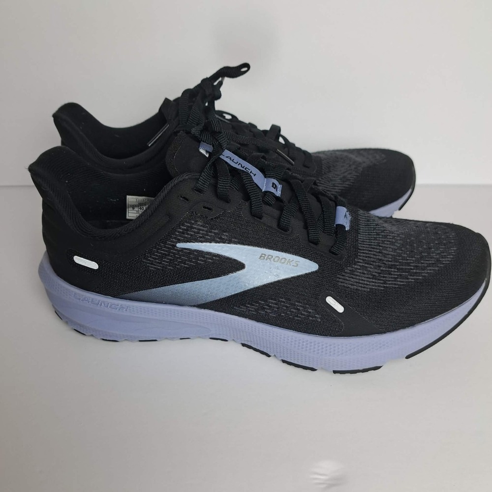 Brooks Launch 9 Black Purple Running Shoes Sneakers Women's Size 9 B 1203731B060
